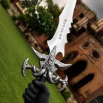 Arthas Menethil Inspired Fantasy Sword Replica, Frostmourne Style Stainless Steel Display Sword, Medieval Fan
